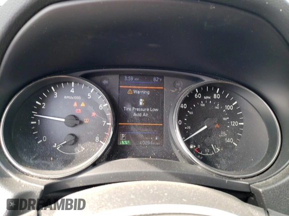 2020 Nissan Rogue SV with VIN JN8AT2MT4LW037909, listed as a Copart auction lot 54536565 with 40,894 mi miles and Non Repairable. Bid and sale history available at carsss.com. Image 9.