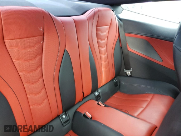 2019 BMW 8 Series M850i xDrive with VIN WBABC4C51KBU96543, listed as a Copart auction lot 61284654 with 39,966 mi miles and Salvage Title. Bid and sale history available at carsss.com. Image 10.