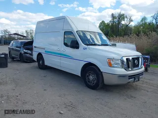 2012 Nissan NV SV with VIN 1N6AF0LY0CN105808, listed as a IAAI auction lot 42031263 with 399,400 mi miles. Bid and sale history available at carsss.com. Image 1.
