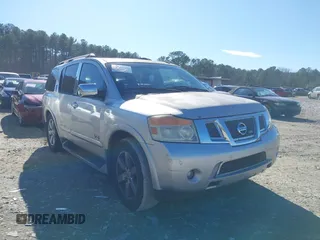 2009 Nissan Armada SE z VIN 5N1BA08D49N602411, wystawiony jako IAAI lot #41446410 z przebiegiem 272 861 mil mil oraz . Historia ofert i sprzedaży dostępna na DreamBid. Obrazek 1.