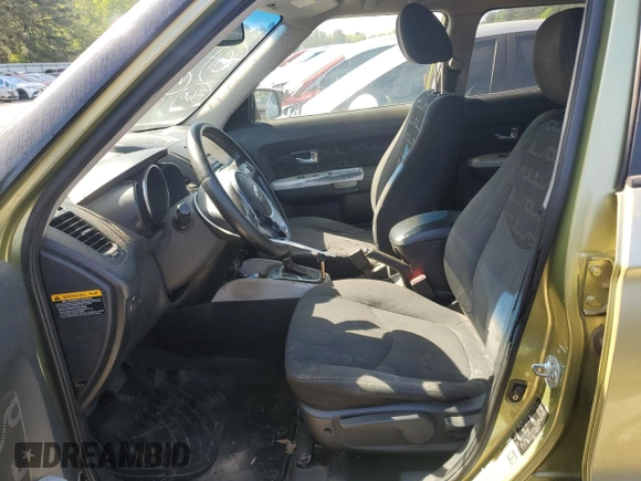 2012 Kia Soul + with VIN KNDJT2A62C7380156, listed as a Copart auction lot 48112215 with 214,993 mi miles and Salvage Title. Bid and sale history available at DreamBid. Image 7.