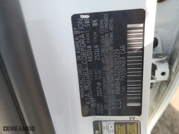2018 Kia Optima Plug-In Hybrid EX with VIN KNAGV4LD2J5025229, listed as a Copart auction lot 74576774 with NaN miles and Salvage Title. Bid and sale history available at carsss.com. Image 12.