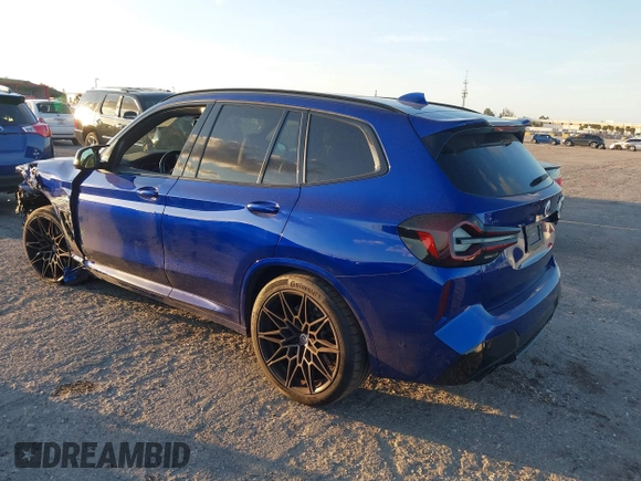 2023 BMW X3 M with VIN 5YM13EC03P9P58528, listed as a IAAI auction lot 41493528 with 18,503 mi miles and . Bid and sale history available at DreamBid. Image 3.