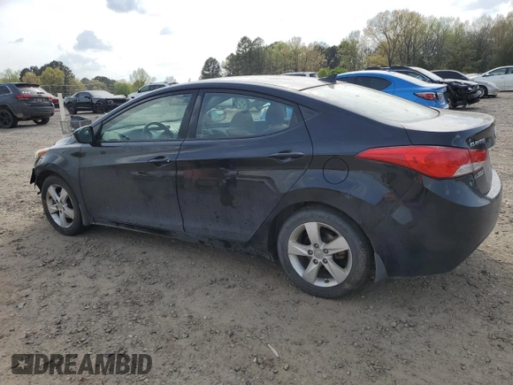 2013 Hyundai Elantra GLS with VIN 5NPDH4AE4DH250930, listed as a Copart auction lot 51010145 with 176,216 mi miles and Clean title. Bid and sale history available at DreamBid. Image 2.