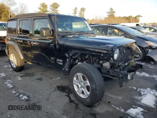 2021 Jeep Wrangler Unlimited 80th Anniversary with VIN 1C4HJXDN8MW526846, listed as a Copart auction lot 82920884 with 57,863 mi miles and Salvage title. Bid and sale history available at DreamBid. Image 4.