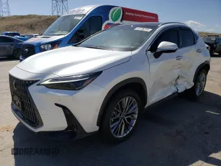 2022 Lexus NX 350h Luxury with VIN JTJHKCEZXN2005513, listed as a Copart auction lot 49705234 with 9,656 mi miles and . Bid and sale history available at DreamBid. Image 1.