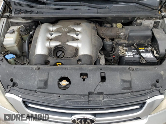 2007 Kia Sedona EX with VIN KNDMB233176166497, listed as a Copart auction lot 51136365 with 261,653 mi miles and Salvage Title. Bid and sale history available at carsss.com. Image 12.