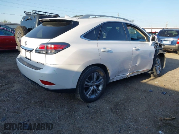 2015 Lexus RX 350 with VIN 2T2ZK1BA7FC155135, listed as a IAAI auction lot 41990339 with 123,503 mi miles and . Bid and sale history available at carsss.com. Image 4.