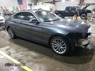 2015 BMW 2 Series 228i with VIN WBA1F5C57FV256684, listed as a Copart auction lot 51747435 with 136,140 mi miles and Clean Title. Bid and sale history available at carsss.com. Image 4.