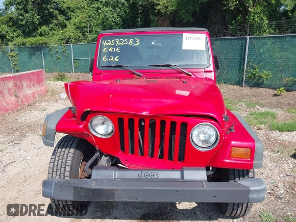 1997 Jeep Wrangler Sport with VIN 1J4FY19S3VP425119, listed as a IAAI auction lot 42592583 with 54,595 mi miles and . Bid and sale history available at DreamBid. Image 12.