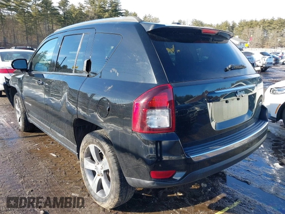 2016 Jeep Compass High Altitude Edition with VIN 1C4NJCEA4GD806612, listed as a IAAI auction lot 41538090 with 104,447 mi miles. Bid and sale history available at carsss.com. Image 3.