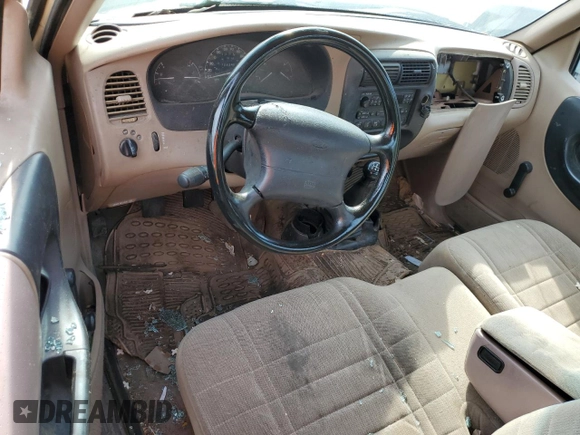1997 Ford Ranger XLT with VIN 1FTCR10A1VUA08920, listed as a Copart auction lot 53624765 with 228,348 mi miles and Salvage Title. Bid and sale history available at carsss.com. Image 8.