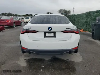 2023 BMW i4 eDrive40 with VIN WBY73AW01PFN83302, listed as a Copart auction lot 76652713 with 10,693 mi miles. Bid and sale history available at carsss.com. Image 6.