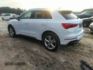 2022 Audi Q3 S line Premium Plus with VIN WA1EECF35N1035137, listed as a IAAI auction lot 42279961 with 43,458 mi miles and . Bid and sale history available at DreamBid. Image 3.