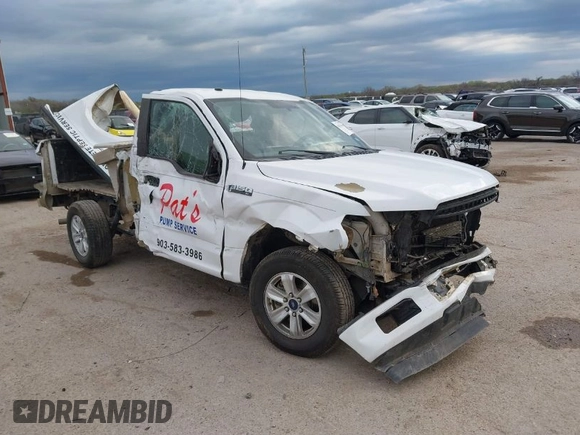 2018 Ford F-150 XL with VIN 1FTMF1CB7JKC69637, listed as a IAAI auction lot 41881356 with 1 mi miles. Bid and sale history available at carsss.com. Image 1.