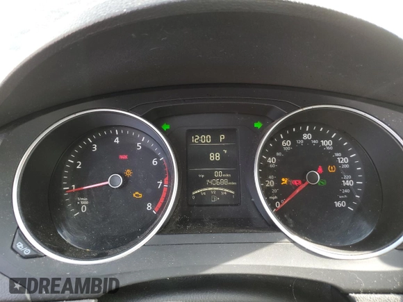 2015 Volkswagen Jetta S with VIN 3VW2K7AJ3FM355363, listed as a Copart auction lot 58516655 with 140,688 mi miles and Salvage title. Bid and sale history available at DreamBid. Image 9.