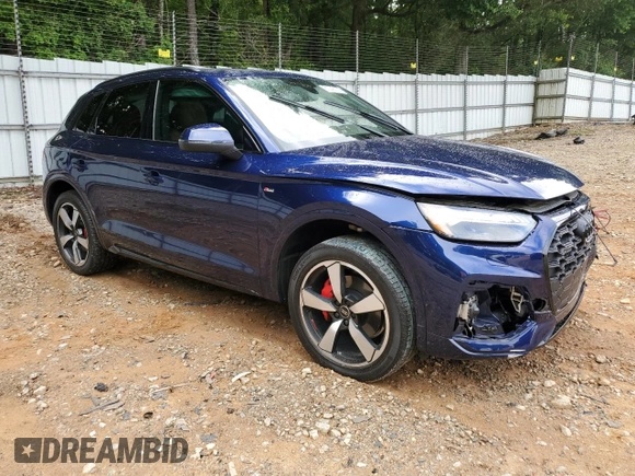 2024 Audi Q5 S line Prestige with VIN WA1FAAFY2R2044846, listed as a Copart auction lot 61448115 with 16,569 mi miles and Salvage title. Bid and sale history available at DreamBid. Image 4.