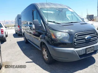 2015 Ford Transit Cargo with VIN 1FTYR2CM4FKA75946, listed as a IAAI auction lot 42579338 with 100,504 mi miles and . Bid and sale history available at DreamBid. Image 1.