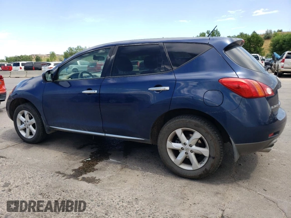 2009 Nissan Murano SL with VIN JN8AZ18W59W134056, listed as a Copart auction lot 66243024 with 129,427 mi miles and Salvage Title. Bid and sale history available at carsss.com. Image 2.