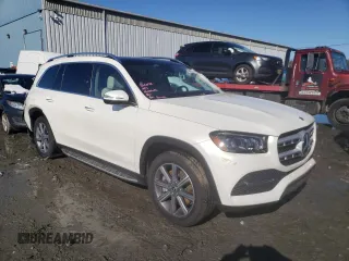 2022 Mercedes-Benz GLS 450 with VIN 4JGFF5KE9NA609048, listed as a Copart auction lot 42990394 with 32,539 mi miles and . Bid and sale history available at DreamBid. Image 4.