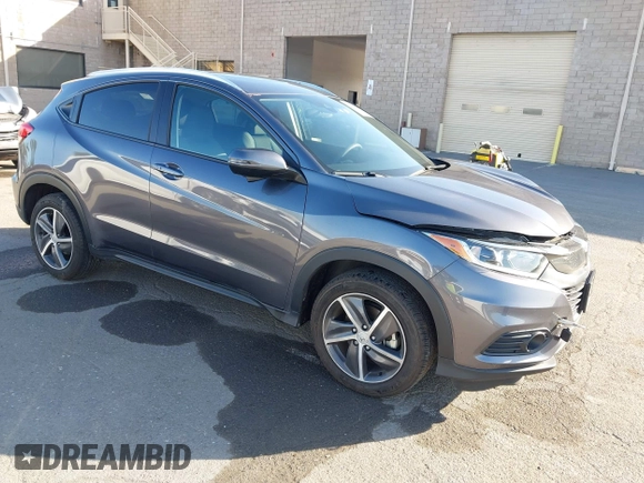 2022 Honda HR-V EX with VIN 3CZRU6H50NM704101, listed as a IAAI auction lot 42148987 with 30,507 mi miles. Bid and sale history available at carsss.com. Image 1.