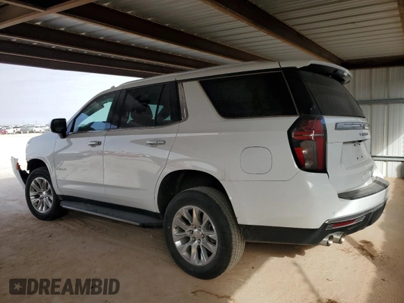2023 Chevrolet Tahoe Premier with VIN 1GNSCSKDXPR521235, listed as a Copart auction lot 42718135 with 29,289 mi miles and Clean Title. Bid and sale history available at carsss.com. Image 2.