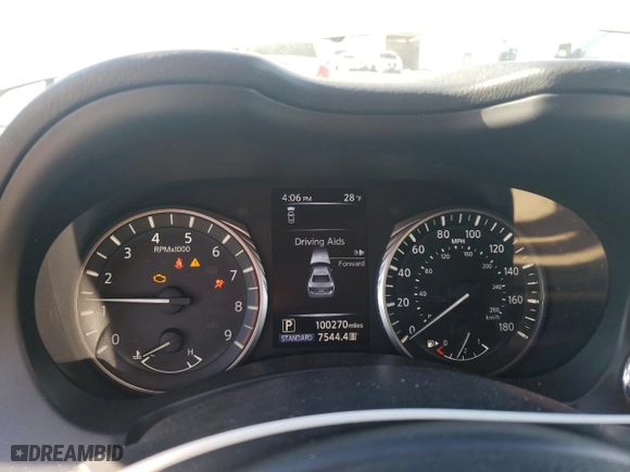 2020 Infiniti Q50 3.0t LUXE with VIN JN1EV7AR2LM255486, listed as a Copart auction lot 45657425 with 100,270 mi miles and Salvage Title. Bid and sale history available at carsss.com. Image 9.