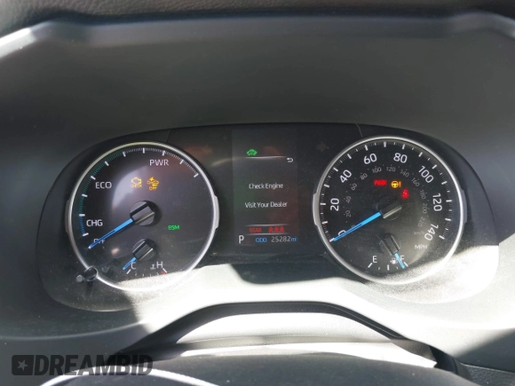 2022 Toyota RAV4 Hybrid SE with VIN JTM16RFV7ND062263, listed as a IAAI auction lot 42068485 with 25,282 mi miles and . Bid and sale history available at DreamBid. Image 7.