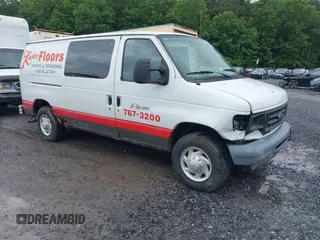 2007 Ford Econoline Cargo Commercial with VIN 1FTNE14W57DA71161, listed as a IAAI auction lot 42450638 with 115,731 mi miles and . Bid and sale history available at DreamBid. Image 1.