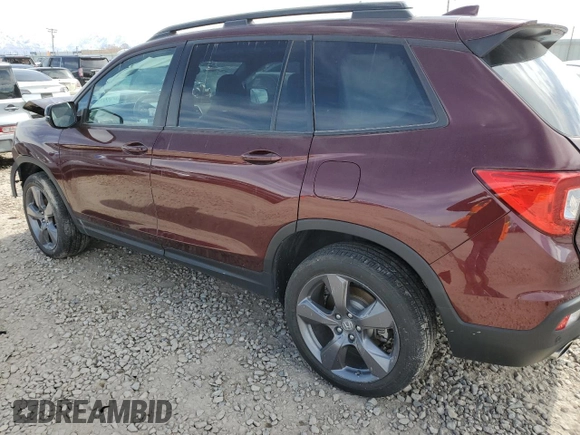 2021 Honda Passport Touring with VIN 5FNYF8H96MB018724, listed as a Copart auction lot 47623155 with 23,520 mi miles and Salvage Title. Bid and sale history available at carsss.com. Image 2.