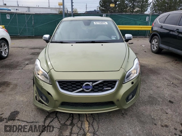 2011 Volvo C30 with VIN YV1672MK4B2222636, listed as a Copart auction lot 51153975 with 125,885 mi miles and Salvage Title. Bid and sale history available at carsss.com. Image 5.