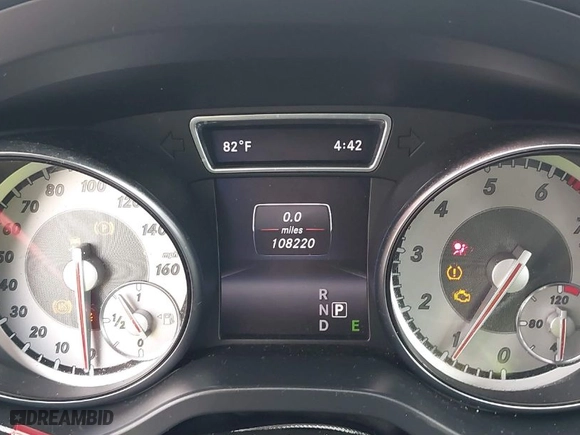 2015 Mercedes-Benz CLA-Class CLA 250 with VIN WDDSJ4EB5FN168810, listed as a IAAI auction lot 41609205 with 108,220 mi miles. Bid and sale history available at carsss.com. Image 7.