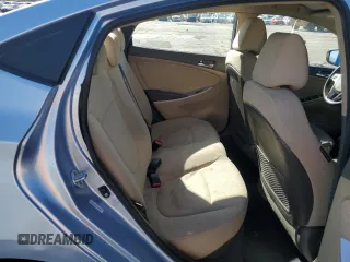 2012 Hyundai Accent GLS with VIN KMHCU4AE6CU185988, listed as a Copart auction lot 53572835 with 105,200 mi miles and Salvage Title. Bid and sale history available at carsss.com. Image 10.