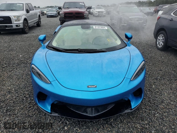 2020 McLaren GT with VIN SBM22GCA6LW000609, listed as a Copart auction lot 81323804 with Not Provided miles and Non Repairable. Bid and sale history available at carsss.com. Image 5.