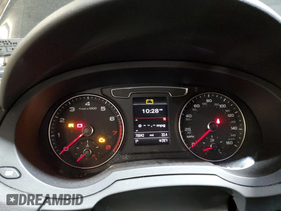 2017 Audi Q3 Premium with VIN WA1ECCFS7HR011053, listed as a Copart auction lot 50505645 with 78,842 mi miles and Salvage title. Bid and sale history available at DreamBid. Image 9.