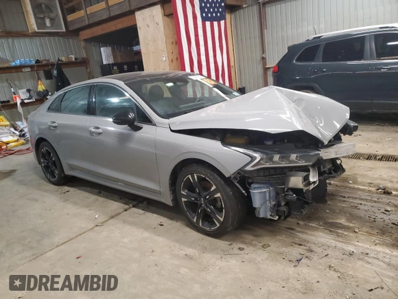 2021 Kia K5 GT-Line with VIN 5XXG64J24MG033172, listed as a Copart auction lot 42406355 with 96,993 mi miles and Salvage Title. Bid and sale history available at carsss.com. Image 4.
