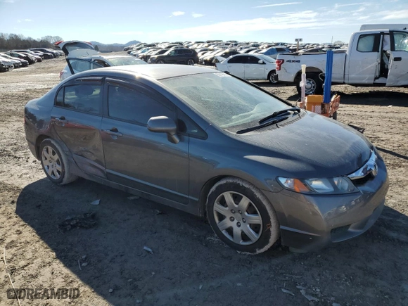 2010 Honda Civic Sdn LX with VIN 19XFA1F51AE010237, listed as a Copart auction lot 89119665 with 63,339 mi miles and Clean Title. Bid and sale history available at carsss.com. Image 4.