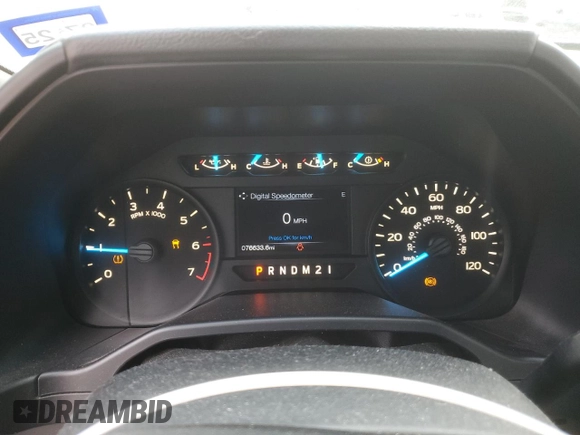 2016 Ford F-150 XL with VIN 1FTMF1CF2GKE54884, listed as a Copart auction lot 45285845 with 76,633 mi miles and Salvage Title. Bid and sale history available at carsss.com. Image 9.