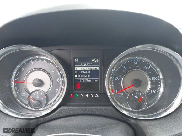 2012 Chrysler Town & Country Limited with VIN 2C4RC1GG4CR214376, listed as a IAAI auction lot 41930343 with 197,279 mi miles. Bid and sale history available at carsss.com. Image 7.