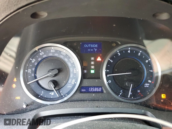 2012 Lexus IS 250 with VIN JTHBF5C22C5165863, listed as a Copart auction lot 52546885 with 135,868 mi miles and Clean Title. Bid and sale history available at DreamBid. Image 9.