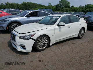2019 Infiniti Q50 Luxe с VIN JN1EV7AR8KM558030, выставлен на аукционе Copart как лот 57504515 с пробегом 60 200 миль миль и Списание • Salvage title. История ставок и продаж доступна на DreamBid. Изображение 1.