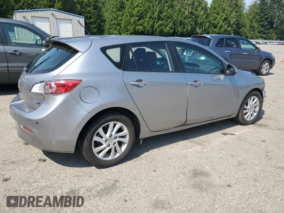 2012 Mazda 3 i Touring with VIN JM1BL1L84C1700805, listed as a Copart auction lot 61865075 with 77,538 mi miles and Salvage title. Bid and sale history available at DreamBid. Image 3.