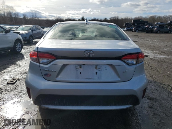 2020 Toyota Corolla LE with VIN JTDEPRAE8LJ099987, listed as a Copart auction lot 43416895 with 98,683 mi miles and Salvage Title. Bid and sale history available at DreamBid. Image 6.