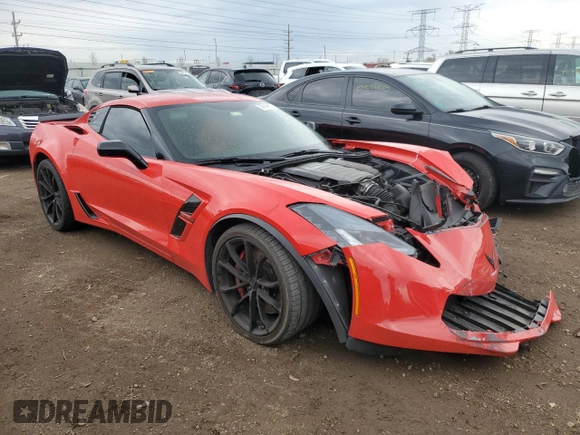 2019 Chevrolet Corvette Grand Sport 1LT z VIN 1G1YV2D70K5103683, wystawiony jako Copart lot #53854875 z przebiegiem 38 229 mil mil oraz Szkoda całkowita • Salvage title. Historia ofert i sprzedaży dostępna na DreamBid. Obrazek 4.