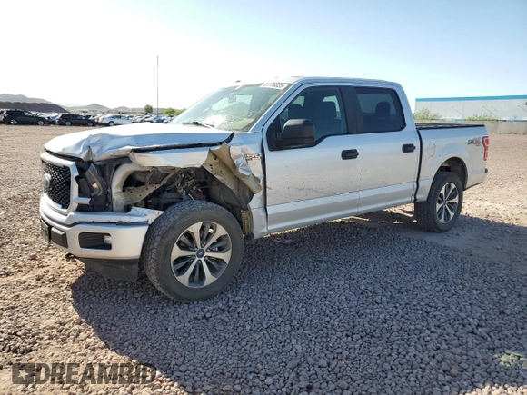 2019 Ford F-150 XL with VIN 1FTEW1EPXKKD82772, listed as a Copart auction lot 61176535 with 121,067 mi miles and Salvage title. Bid and sale history available at DreamBid. Image 1.