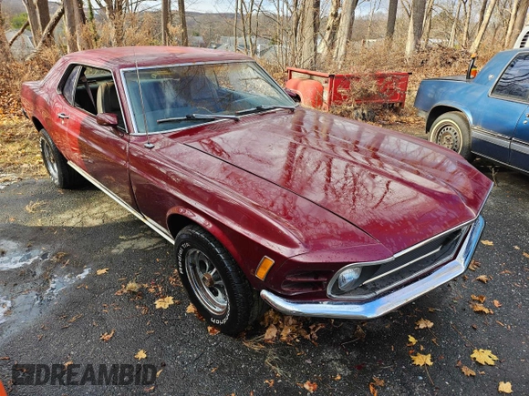 1970 Ford Mustang с VIN 0T01M116045, выставлен на аукционе Copart как лот 84118954 с пробегом 67 372 миль миль и Чистый • Clean title. История ставок и продаж доступна на DreamBid. Изображение 2.