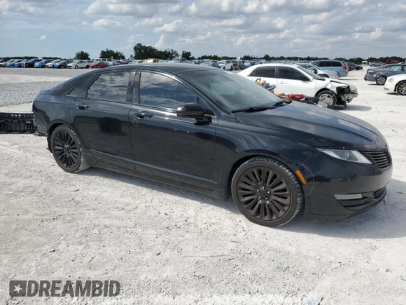 2016 Lincoln MKZ with VIN 3LN6L2G9XGR613590, listed as a Copart auction lot 50396815 with 105,558 mi miles and Salvage Title. Bid and sale history available at DreamBid. Image 4.