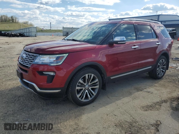 2019 Ford Explorer Platinum z VIN 1FM5K8HT6KGA95344, wystawiony jako Copart lot #55697795 z przebiegiem 64 948 mil mil oraz Czysty tytuł • Clean title. Historia ofert i sprzedaży dostępna na DreamBid. Obrazek 1.