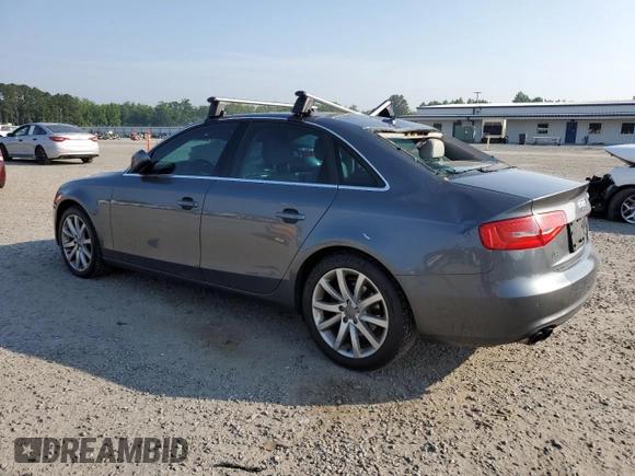 2013 Audi A4 Premium Plus with VIN WAUFFAFL8DN024911, listed as a Copart auction lot 61891325 with 167,841 mi miles and Salvage title. Bid and sale history available at DreamBid. Image 2.