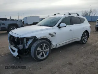 2022 Genesis GV80 with VIN KMUHCESC2NU078324, listed as a Copart auction lot 85782424 with Not Provided miles and Salvage Title. Bid and sale history available at DreamBid. Image 1.
